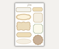 Vintage Labels Sticker Sheet