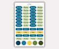 Planner Days Mellow Sticker Sheet