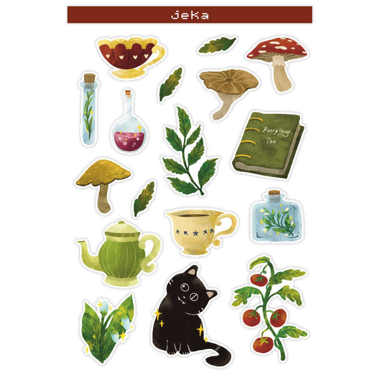 Cozy Apothecary Sticker Sheet