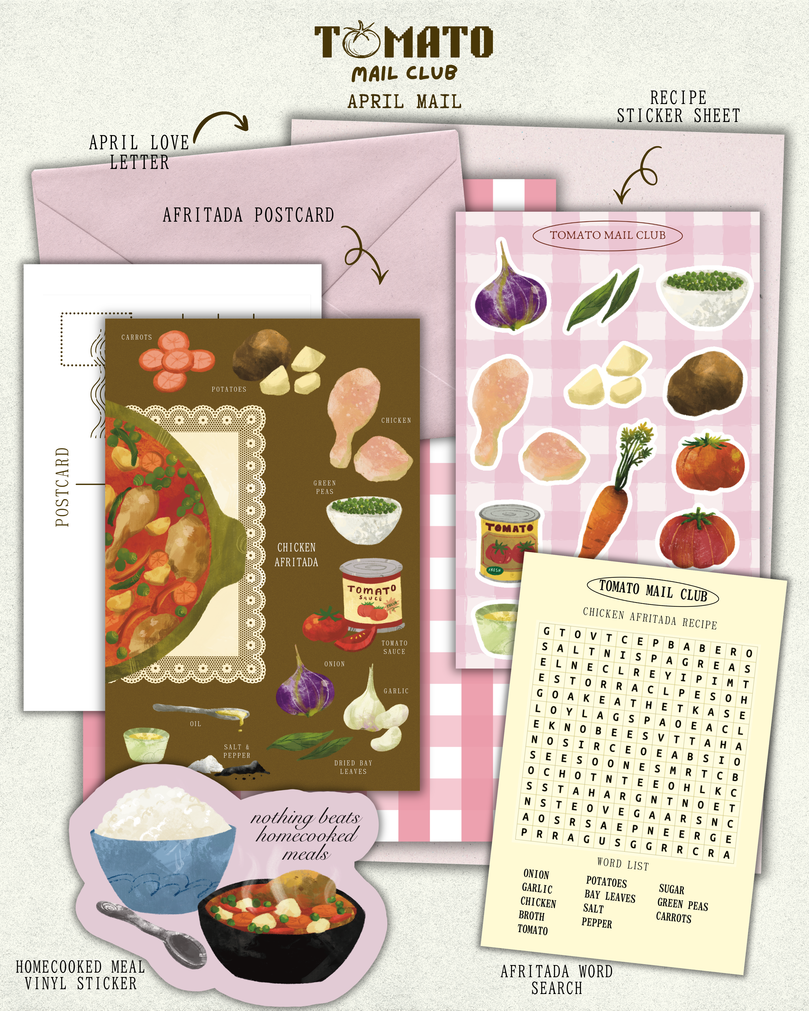 Tomato Mail Club Monthly Subscription 🍅