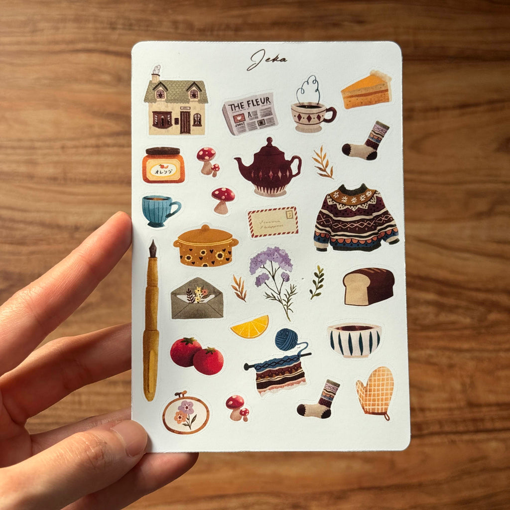Cottagecore Sticker Sheet – Jeka's Journal