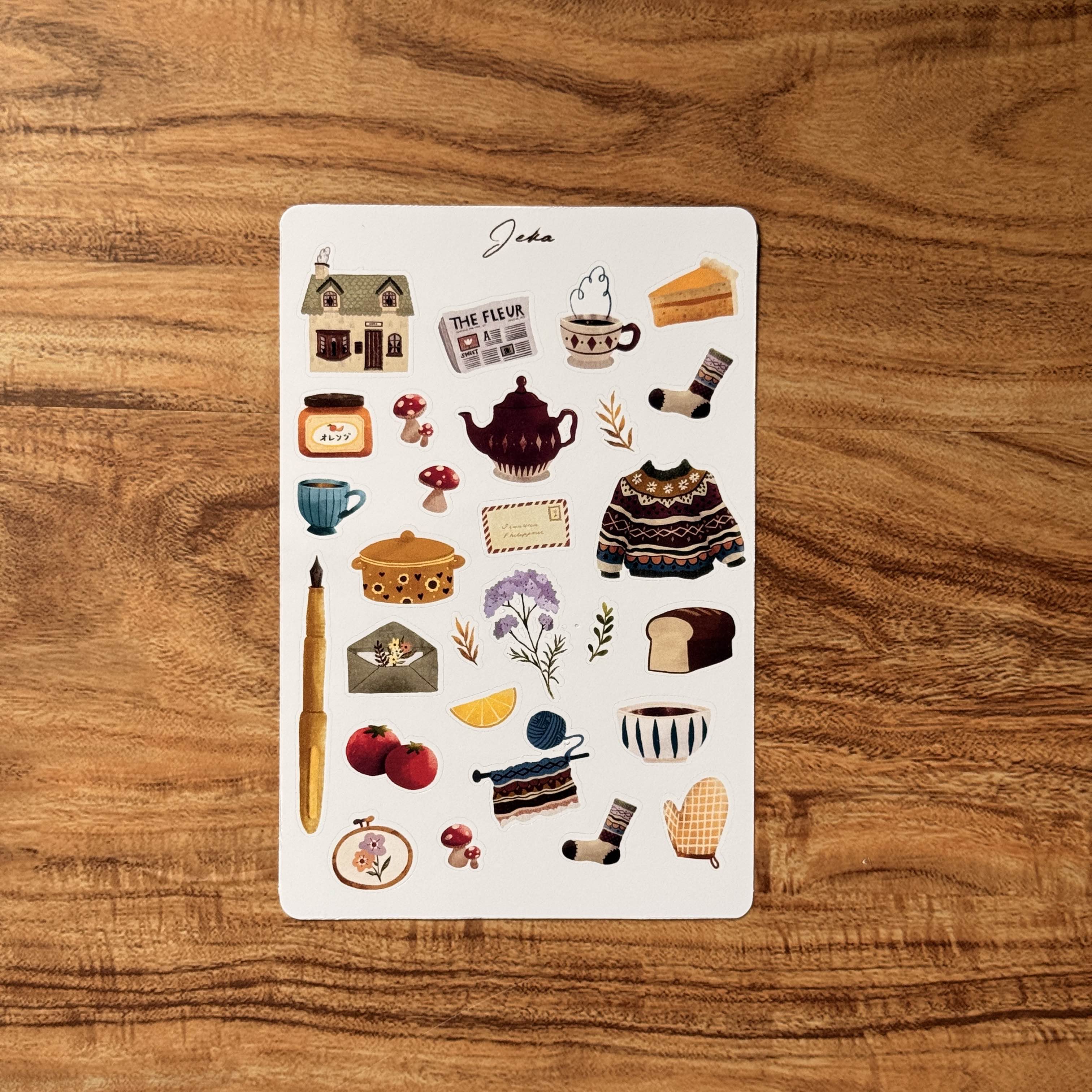 Cottagecore Sticker Sheet