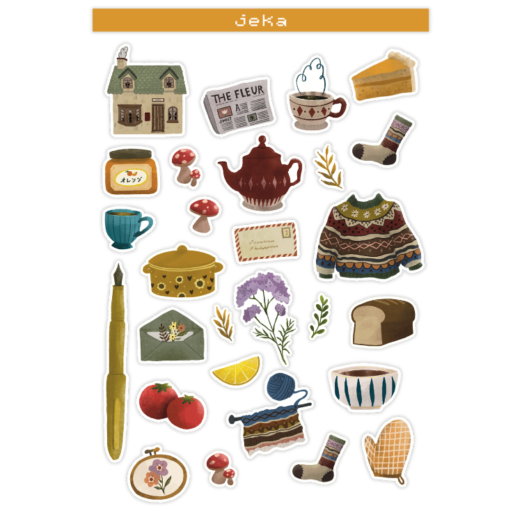 Cottagecore Sticker Sheet