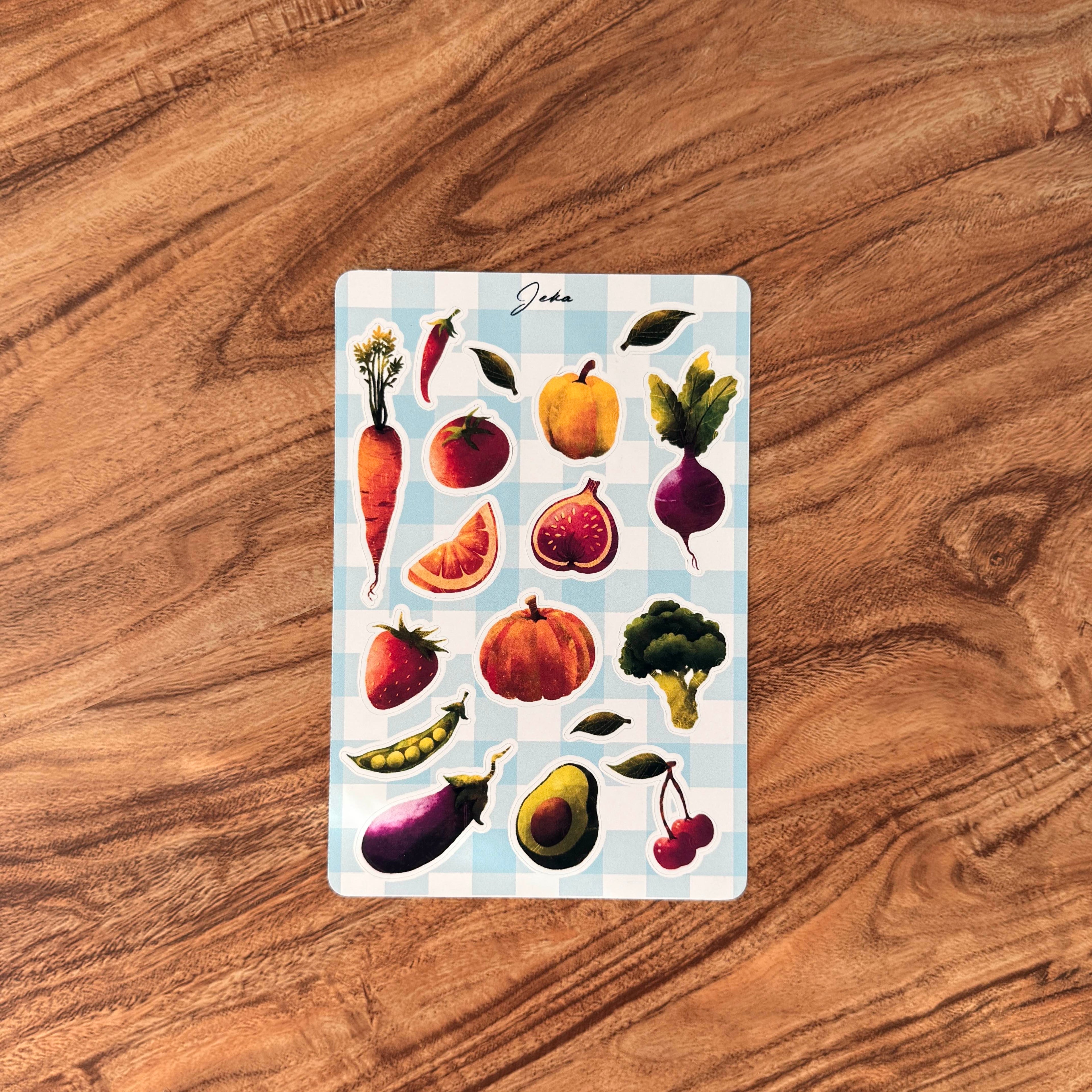 Lovely Produce Sticker Sheet