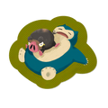 Buddy Nap Glittered Vinyl Sticker