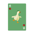 Six of Tomatoes Duck Glittered Vinyl Sticker