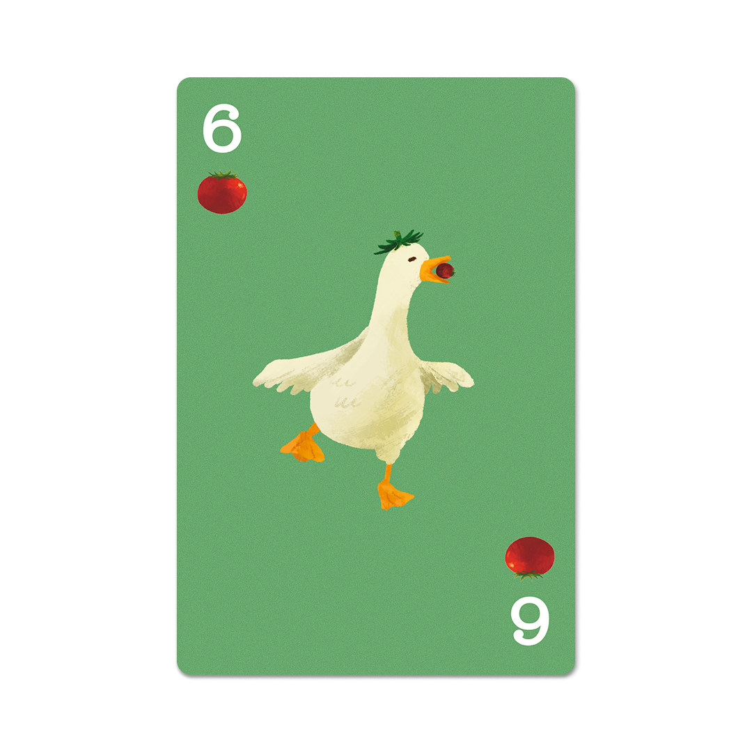 Six of Tomatoes Duck Glittered Vinyl Sticker