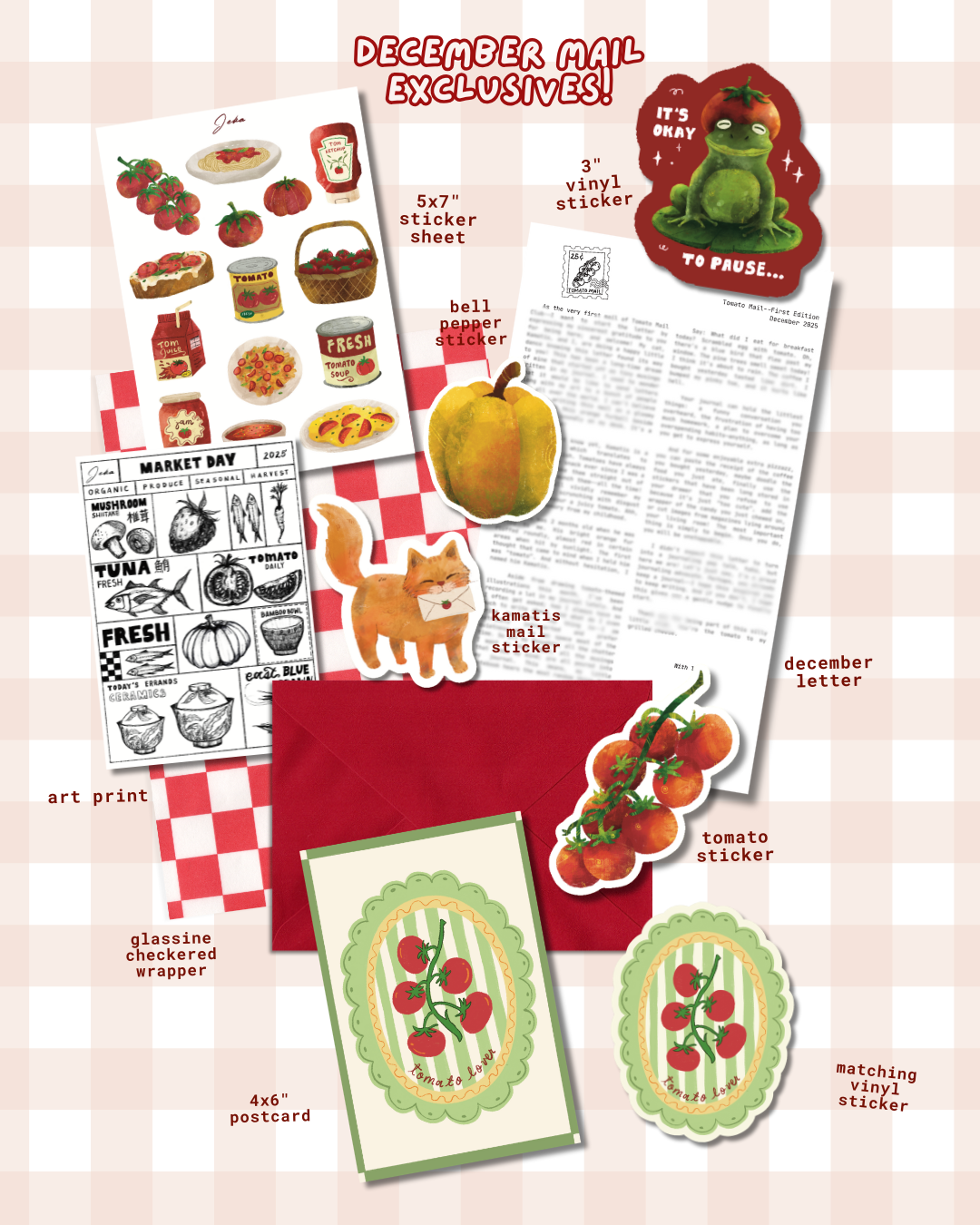 Tomato Mail Club Monthly Subscription 🍅